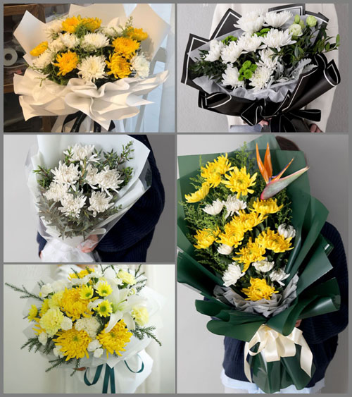 广东江门市蓬江区棠下镇河山村白事花束代送